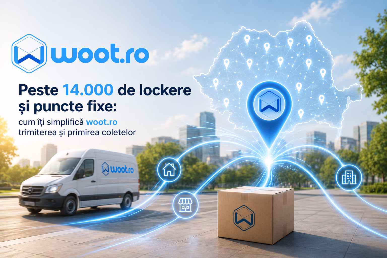 Peste 14.000 de lockere si puncte fixe: cum iti simplifica woot.ro trimiterea si primirea coletelor